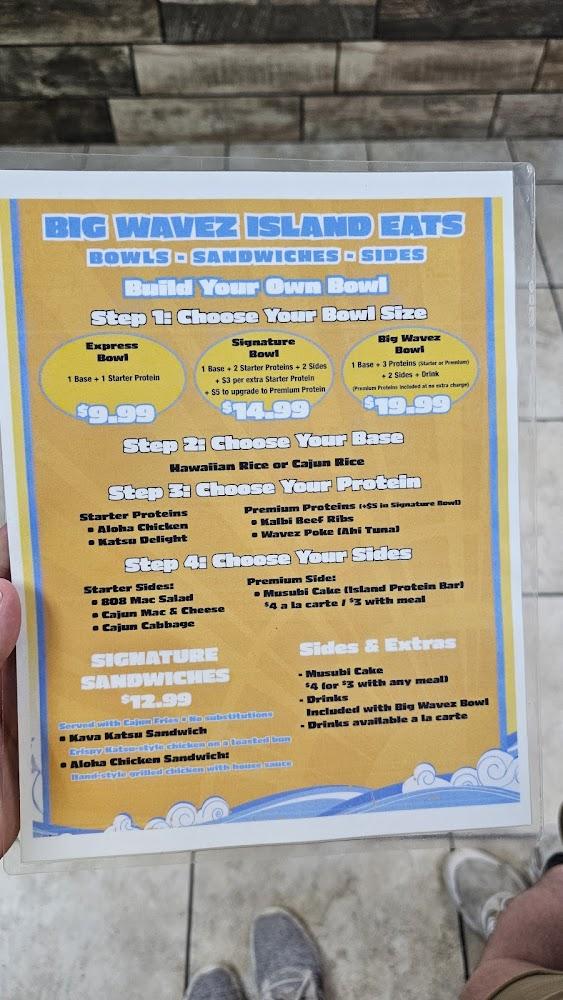 Wavez Food Hawaiian-Cajun Menu image 1