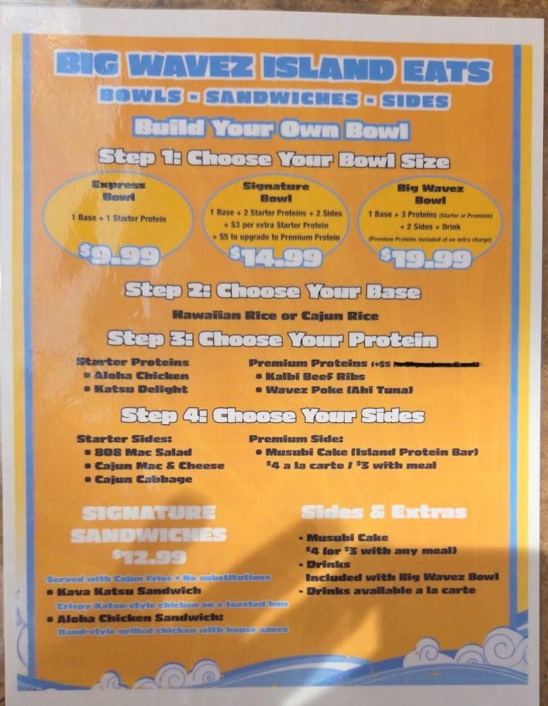 Wavez Food Hawaiian-Cajun Menu image 2