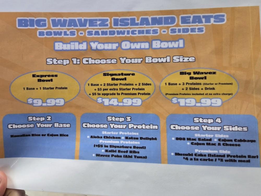 Wavez Food Hawaiian-Cajun Menu image 3